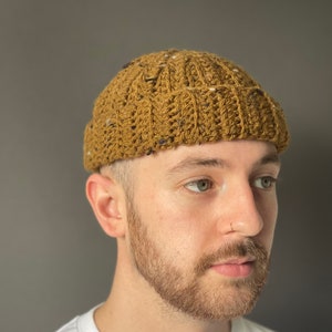 Mustard fisherman beanie | mini beanie | scull cap | winter hat