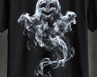 Smoke Ghost PNG Halftone Halloween Shirt Design Spooky Specter (Digital Download)