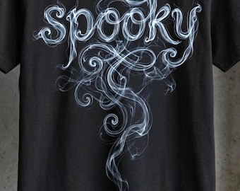 Spooky Smoke Typography PNG Halloween Shirt Design (Digital Download)