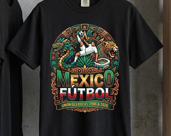 Diseño de fútbol de México: PNG de fútbol vintage (descarga digital)
