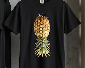Upside Down Pineapple PNG Shirt Design Halftone Swinger Style (Digital Download)