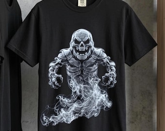 Smoke Ghost PNG Halftone Halloween Shirt Design Spooky Specter (Digital Download)