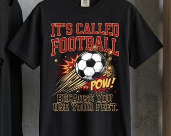 Gráfico de fútbol (no soccer) / Diseño divertido de pies jugando (descarga digital)