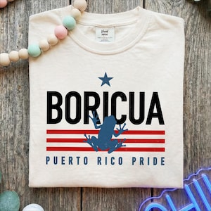 Boricua Puerto Rico Pride PNG Coqui Frog Flag Shirt Design