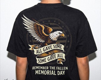 Camiseta con la bandera patriótica de PNG para recordar a los veteranos estadounidenses caídos en el Día de los Caídos (descarga digital)