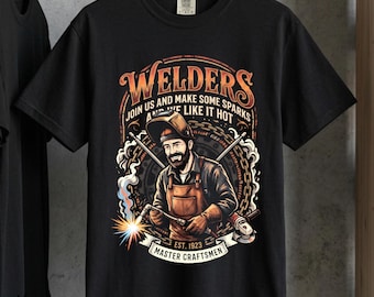 Welders PNG Shirt Design Welding Torch Master Craftsmen Halftone DTG DTF  (Digital Download)