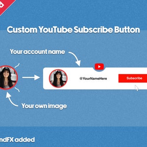 Custom Animated Youtube Subscribe Button For Content intro Videos