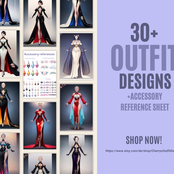 Digital Look Book, Outfit Designs for inspiration, Fashion Illustrations by CherrysDesigns, Costume Designs, Fashion Art, Digital art
