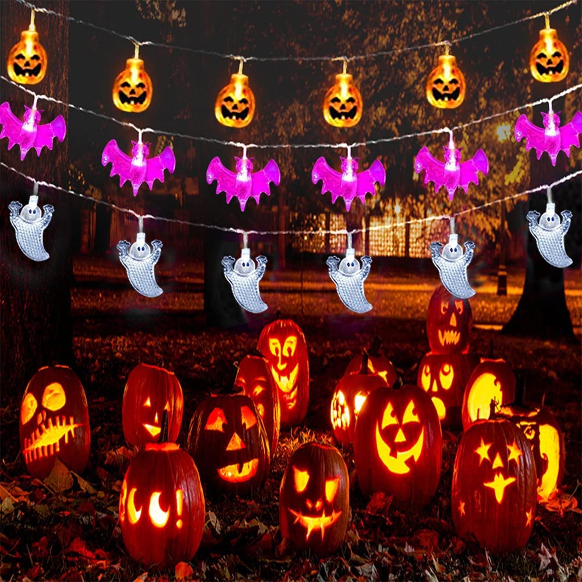Halloween Decorative Lights Carnival Party Outdoor Indoor Porch Yard