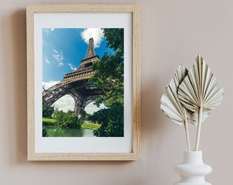 Eiffel Tower, Paris - Digital Photo Wall Art Print