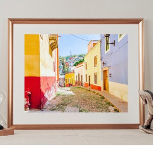 Guanajuato, Mexico Colorful Street Digital Wall Art Photo Print