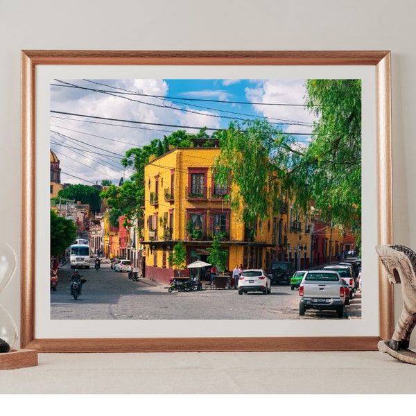 San Miguel de Allende, Guanajuato, Mexico - Street Scene Digital Photo Print