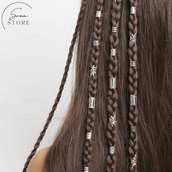 Set di 40 accessori per capelli, set di anelli, accessori per capelli, gioielli per capelli della dea, polsini gioielli, gioielli per capelli per ragazze/donne, regalo per lei