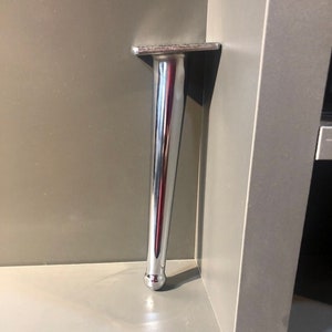 2 And 4 Pcs Metal Legs Silver 14cm 20cm 25cm / 5&quot; inc 8&quot; inc 10&quot; inc Furniture Feet Sofa Couch Tv Unit Cabinet Modern Leg Nightstand Dresser