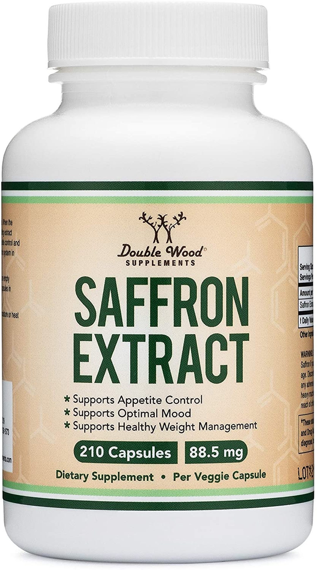 Saffron Supplement Saffron Extract 88.5mg Capsules 210 Count Appetite