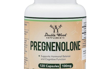 Pregnenolone - Third Party Tested - 120 Capsules - Manufactured in The USA - 100mg Per Serving
