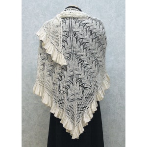 knitting pattern, lace weight, knitting charts, lace shawl, pdf pattern