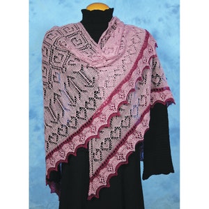lace shawl, lace knitting, knitting patterns, knitting charts, pdf pattern