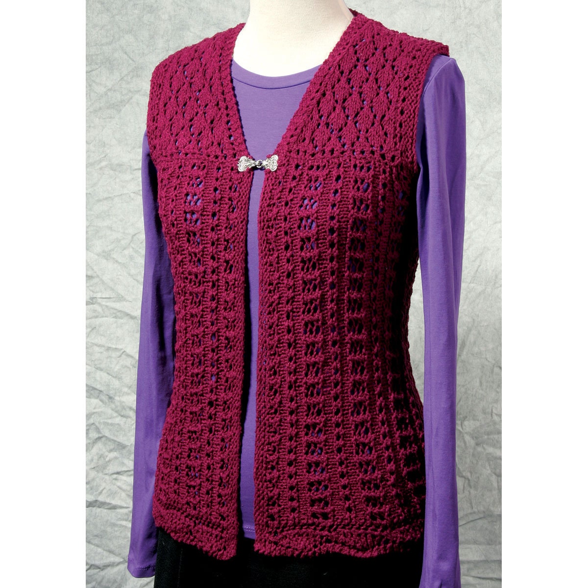 Scallop Hem Vest Knitting Pattern, Sleeveless Sweater, Summer