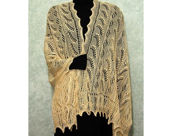 estonian lace, knitting pattern, charted instructions, knitted stole, pdf pattern