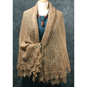 shetland lace, lace shawl, knitting pattern, charted instructions, pdf knit pattern
