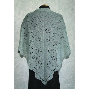 lace shawl pattern, knitting patterns, nature inspired, knitting charts, digital pattern