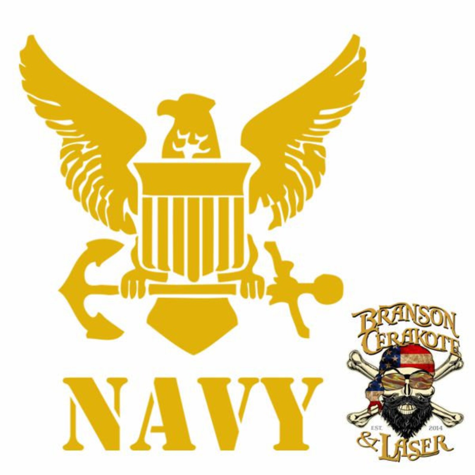 U.S. Navy Stencil Tumbler Cerakote High Heat Stencil - Etsy
