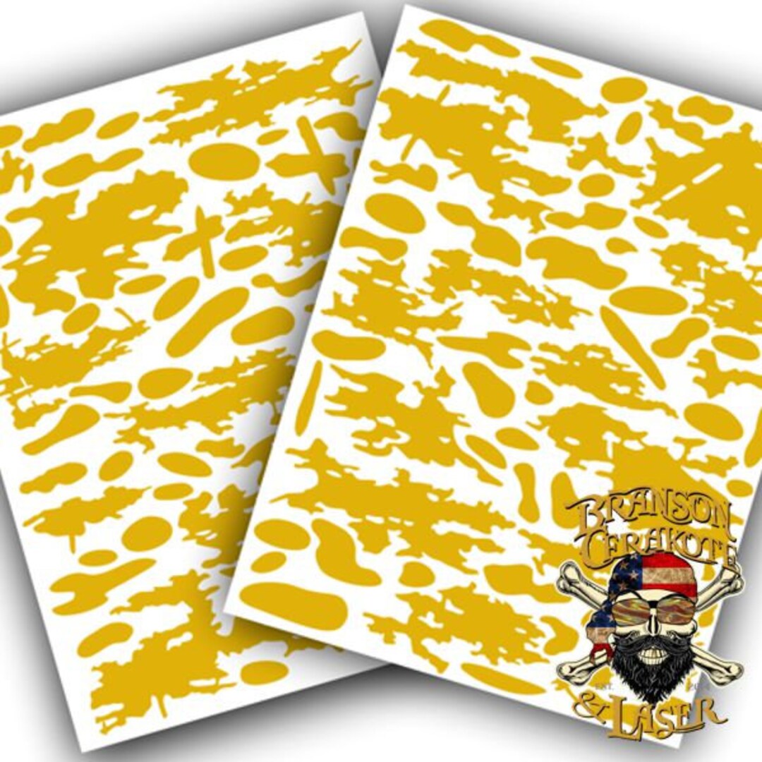 Cerakote’s Multicam Stencil Rifle Sized Cerakote High Heat Stencil