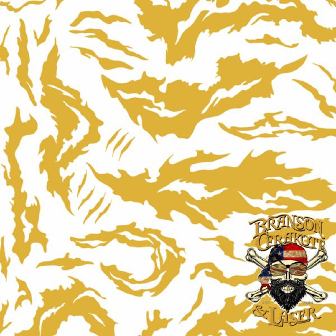 Vietnam Tiger Stripe Camo Stencil Rifle Sized Cerakote High Heat Vietnam Tiger Stripe Camo Stencil Rifle Sized Cerakote High Heat