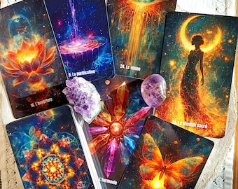 Oracle Rayonnances – Ma lumière intérieure | Oracle de guidance spirituelle, introspection, énergies, développement personnel & divination