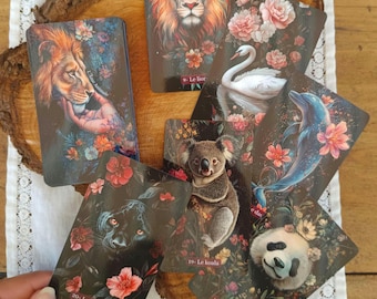 L'Âme animale-oracle divinatoire et de guidance-animal totem-guidance-tirage de cartes-message symbolique-cartomancie-énergies animales
