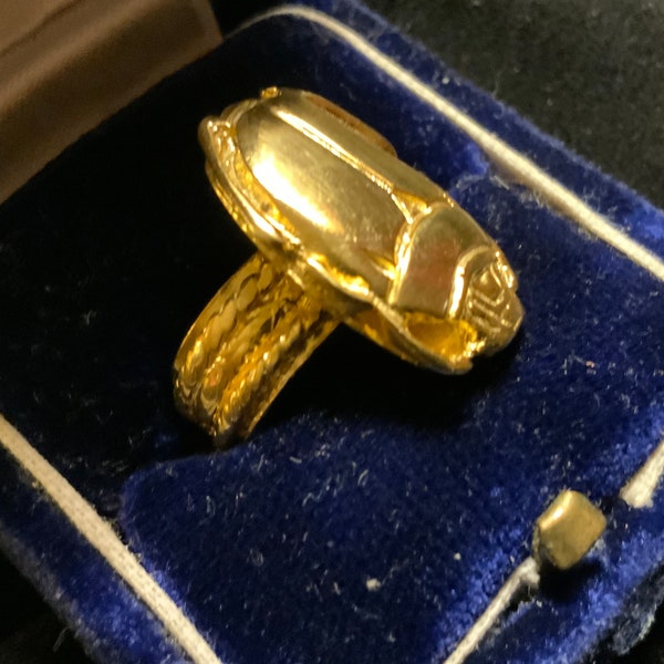 Golden SCARAB Ring