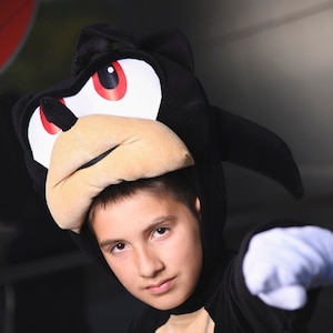 Shadow Sonic Fleece Costume: Cosplay Party, Halloween