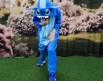 Stitch Fleece Costume: Kids Cartoon Party, Halloween
