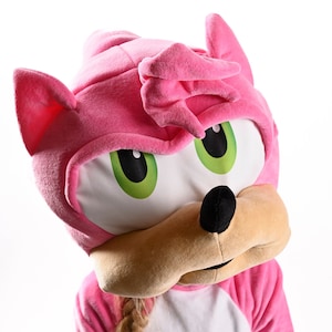 Amy Rose Pink Sonic Costume, Kid's Costume, Toddler's Costume,Sonic Mascot, Party Costume,Halloween Costume,Birthday Present,Different sizes