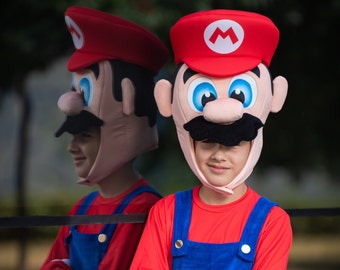 Super Mario Bros Fleece Costume: Kids Cartoon Party, Halloween