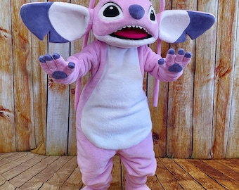 Disfraz de koala extraterrestre rosa hecho a mano – Personaje de dibujos animados de peluche