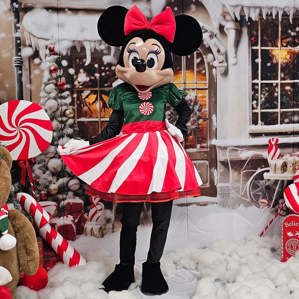 Mouse 3D Mascot Costume: Christmas Birthday Halloween Party
