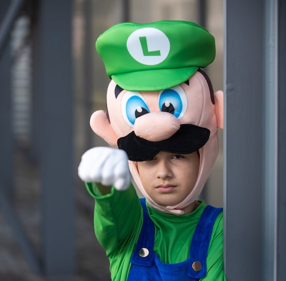 Super Mario Bros Kid's Premium Luigi Costume