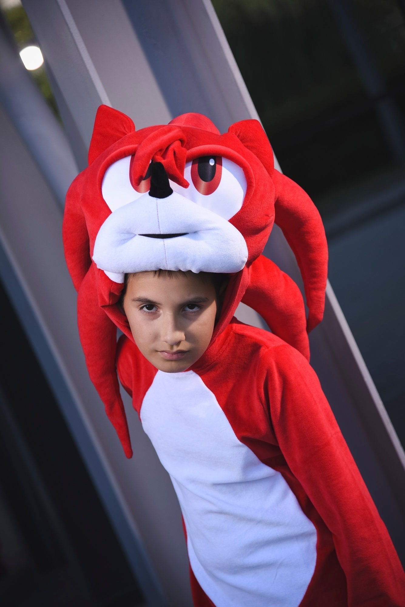 Sonic Knuckles The Echidna Kids Macacão Cosplay Fantasia Carnaval