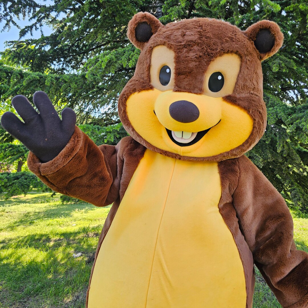 Handmade Plush Beaver Mascot Costume – Adult Size, Events & Promotions ...