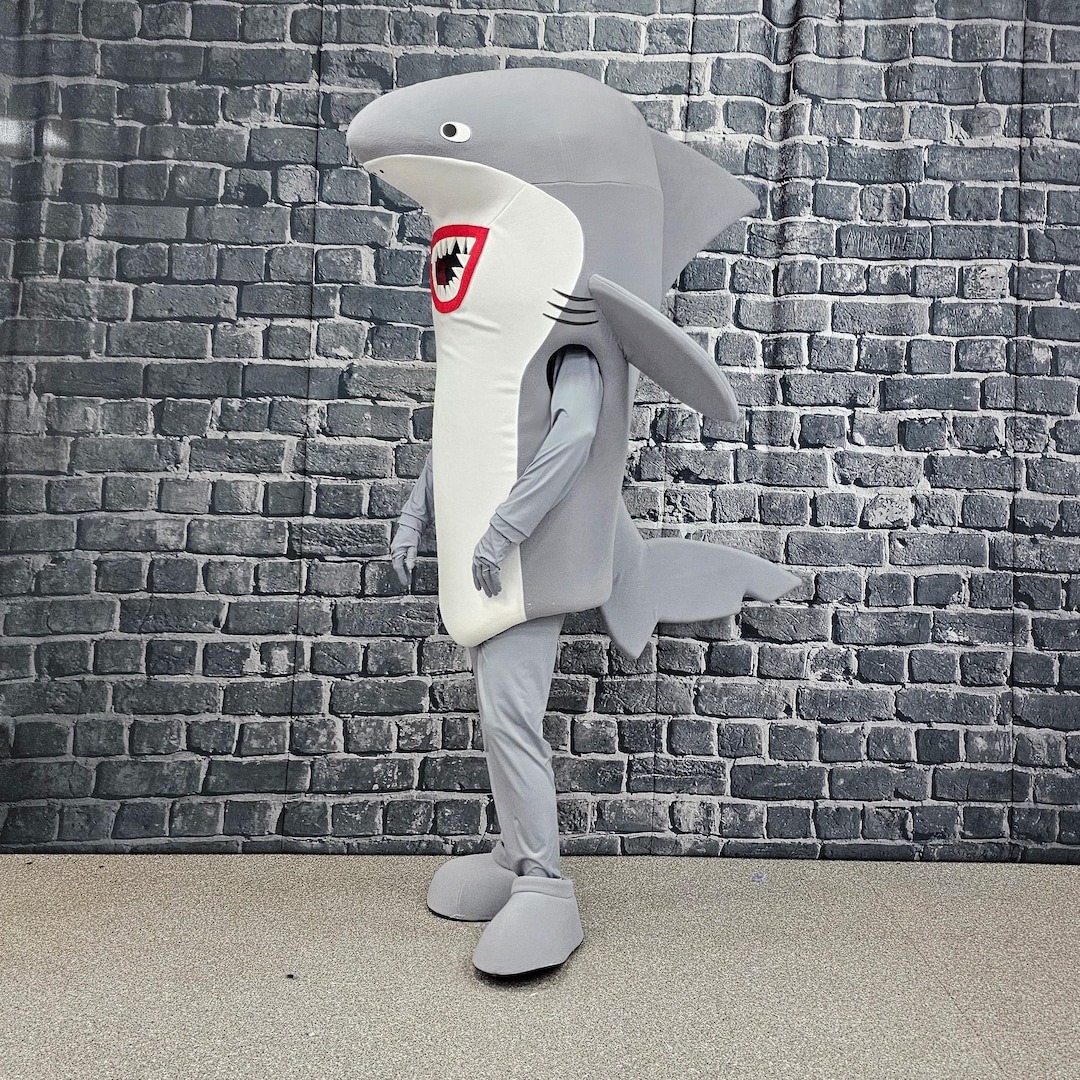 Handmade Cartoon Shark Mascot Costume – Adult Size, Party Events - Etsy