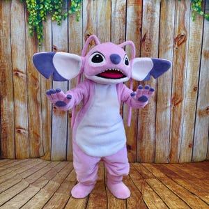 Déguisement mascotte fête d'anniversaire koala extraterrestre rose, déguisement mascotte fête d'anniversaire extraterrestre, déguisement mascotte adulte fête d'halloween koala