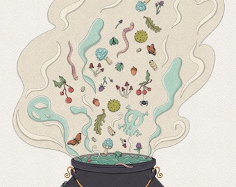 Witches Cauldron Art Print