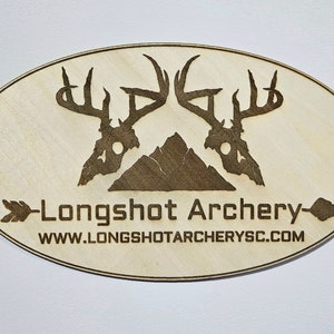 Personalisiertes Longshot Bogenschießen Schild