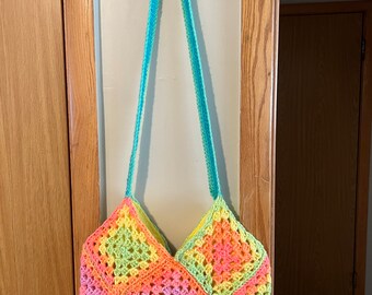 Crochet Granny Square Bag