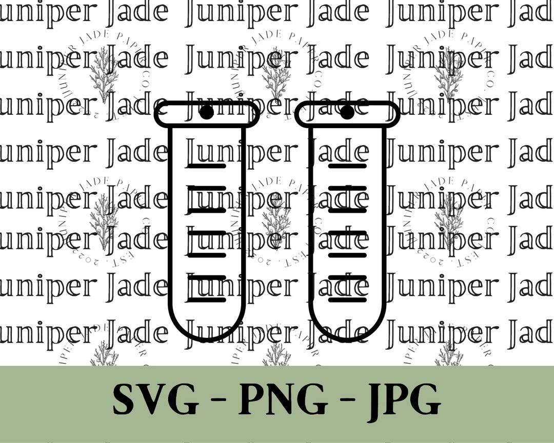 Test Tube Earrings Svg Instant Digital Download Svg Png Etsy