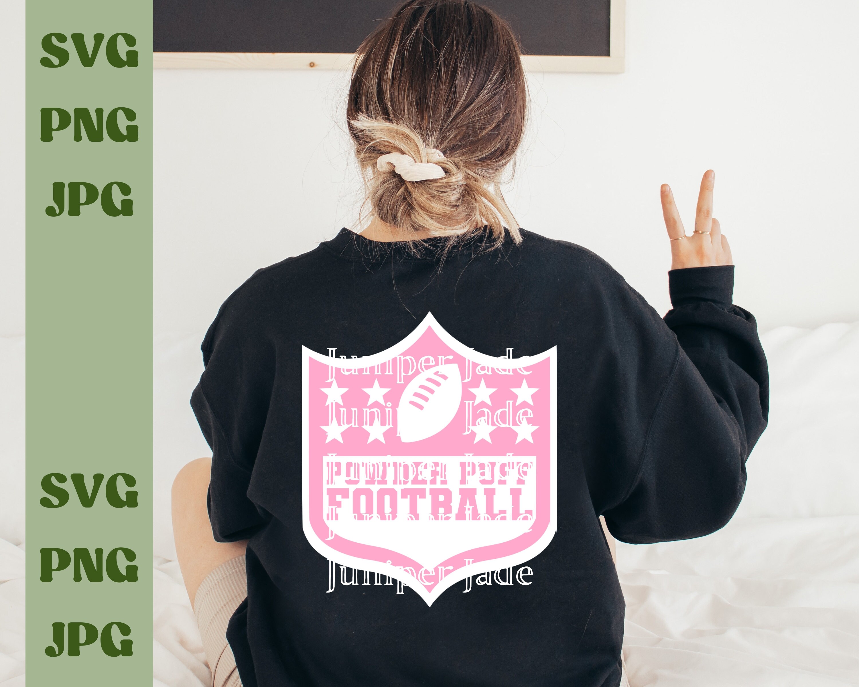 Football SVG Powder Puff Football Shirts Powder Puff Design