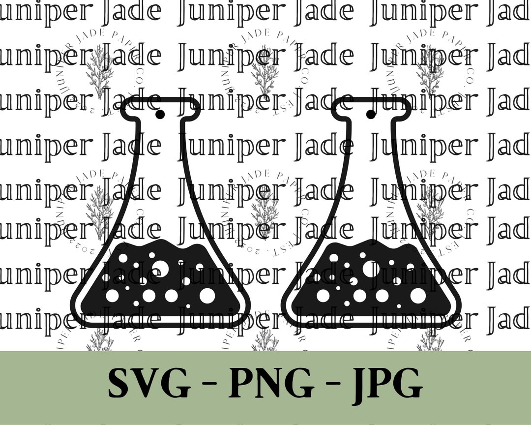 Erlenmeyer Flask Earrings Svg Instant Digital Download Etsy