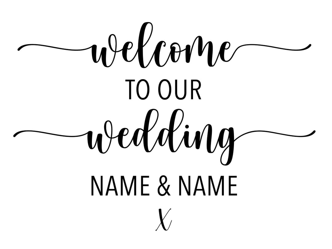 Personalised Large to Our Wedding Vinyl Decal Sticker Etsy UK